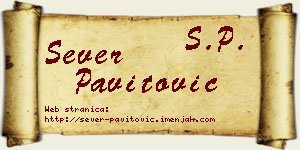 Sever Pavitović vizit kartica